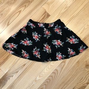 Floral high waist skirt